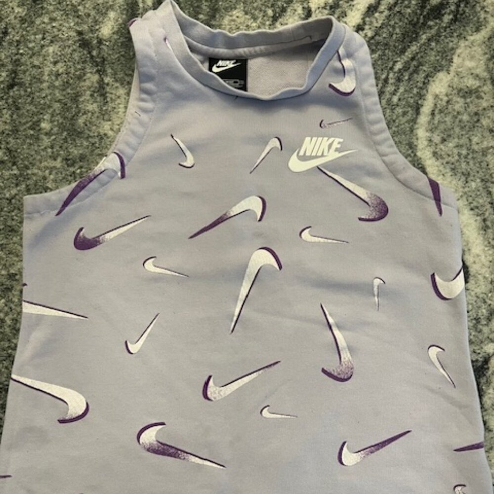 Nike‎ Girl's Sportswear French Terry Printed Tank Top